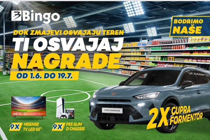 Bingo pokrenuo veliku nagradnu igru “Bodrimo naše”